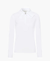 FAIRLIAR FW22 WOMEN RIBBON DETAIL TSHIRT WHITE